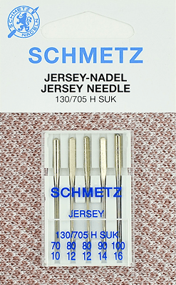Иглы Schmetz джерси 130/705 H SUK (70x1, 80x2, 90x1, 100x1) 5 шт в Ахтубинске